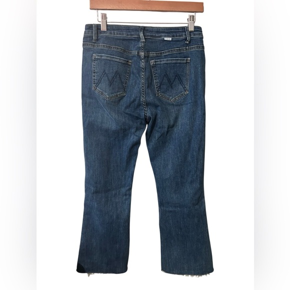 MOTHER Crop Step Fray Jeans Size 30 Premium Designer Denim - Picture 3 of 12